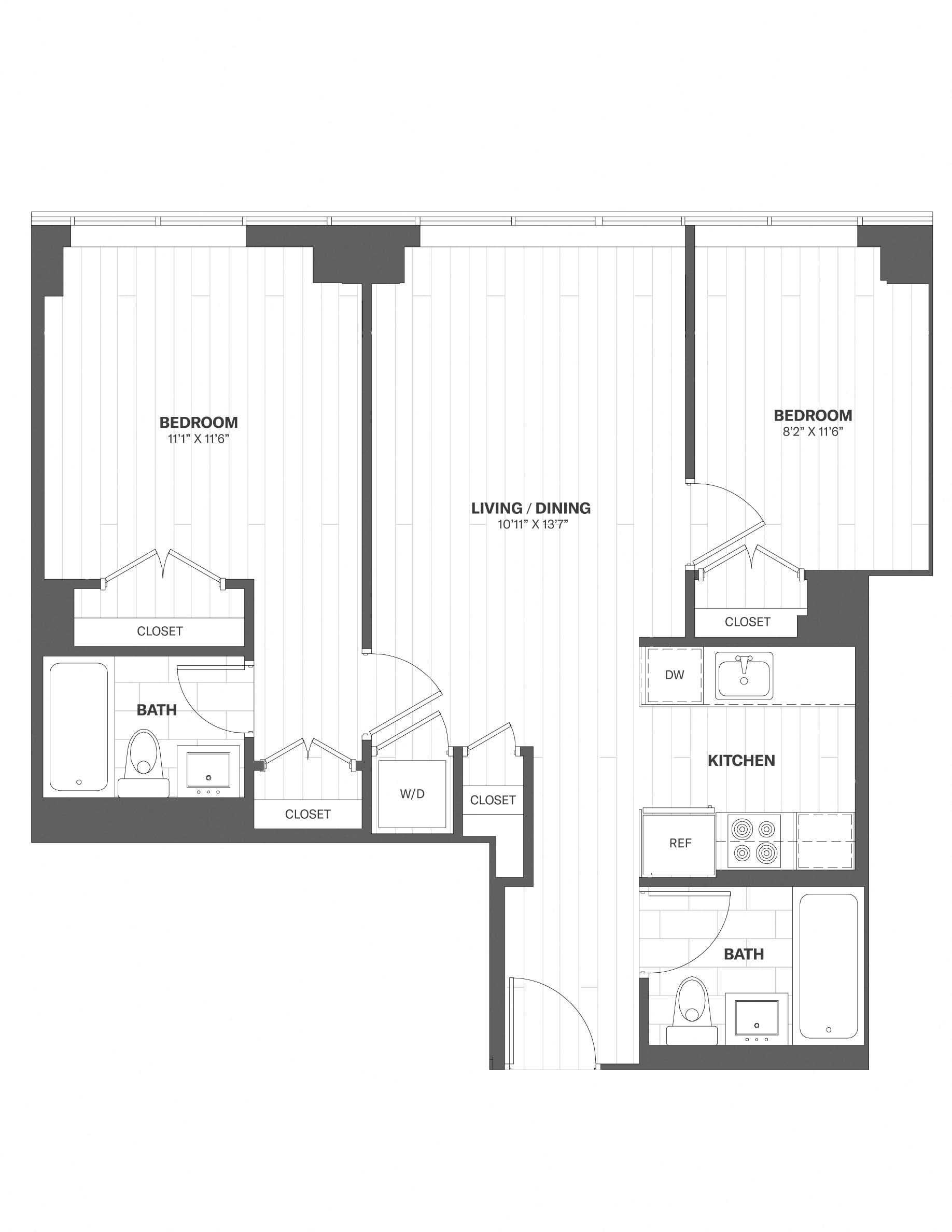Apartment 1515 floorplan