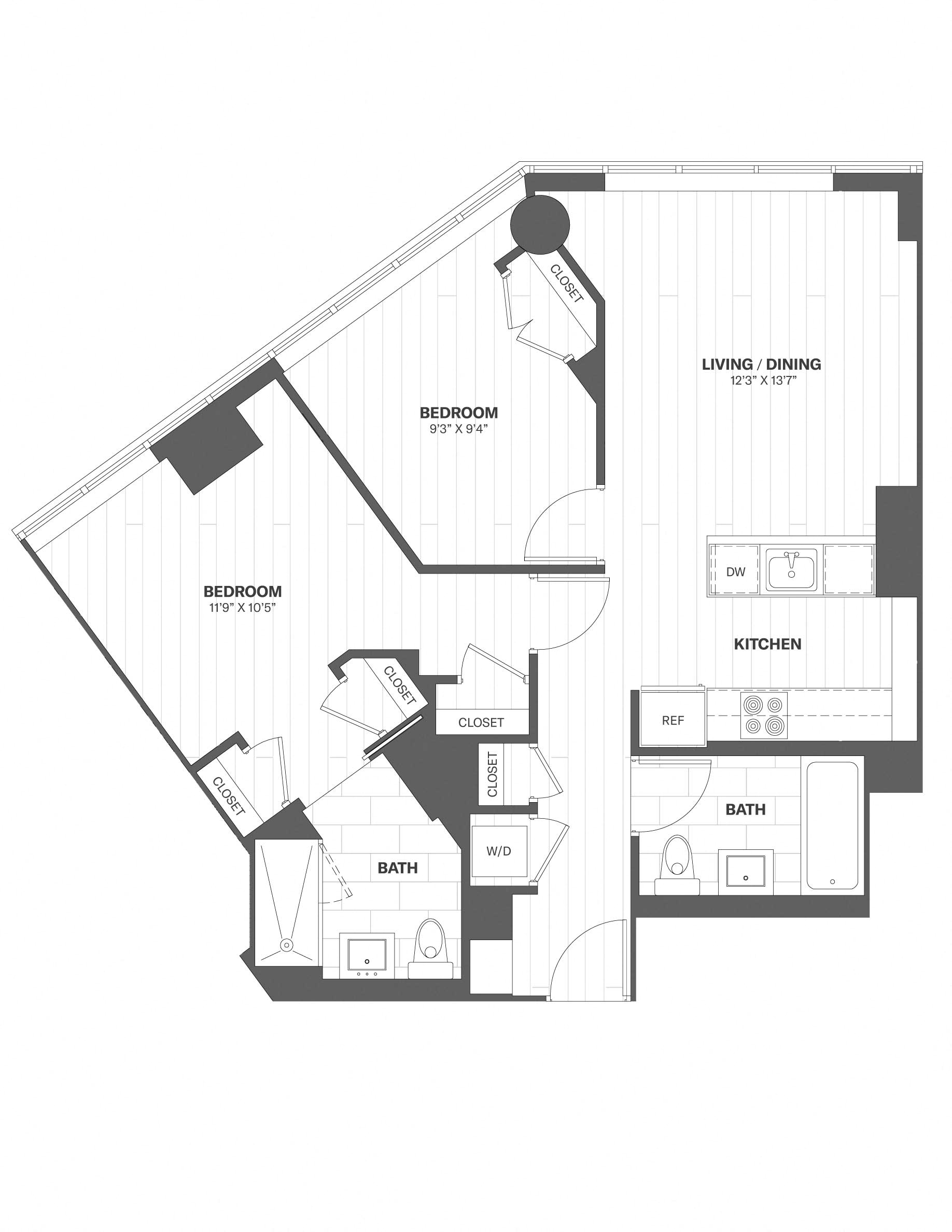 Apartment 0405 floorplan