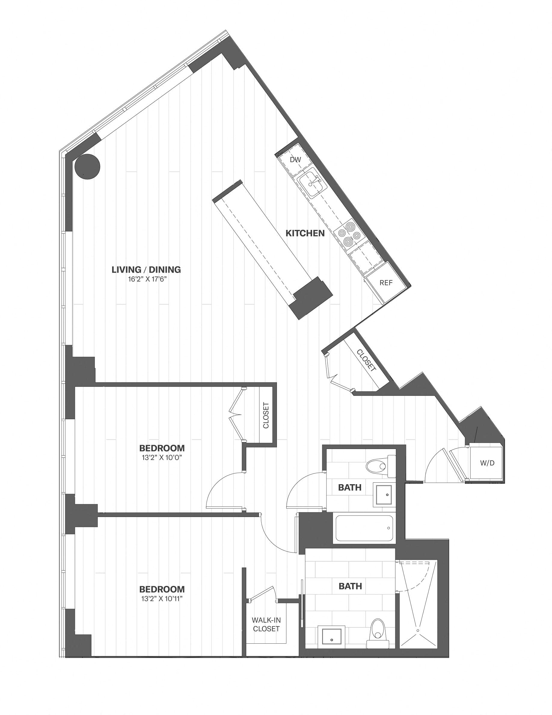 Apartment 2402 floorplan