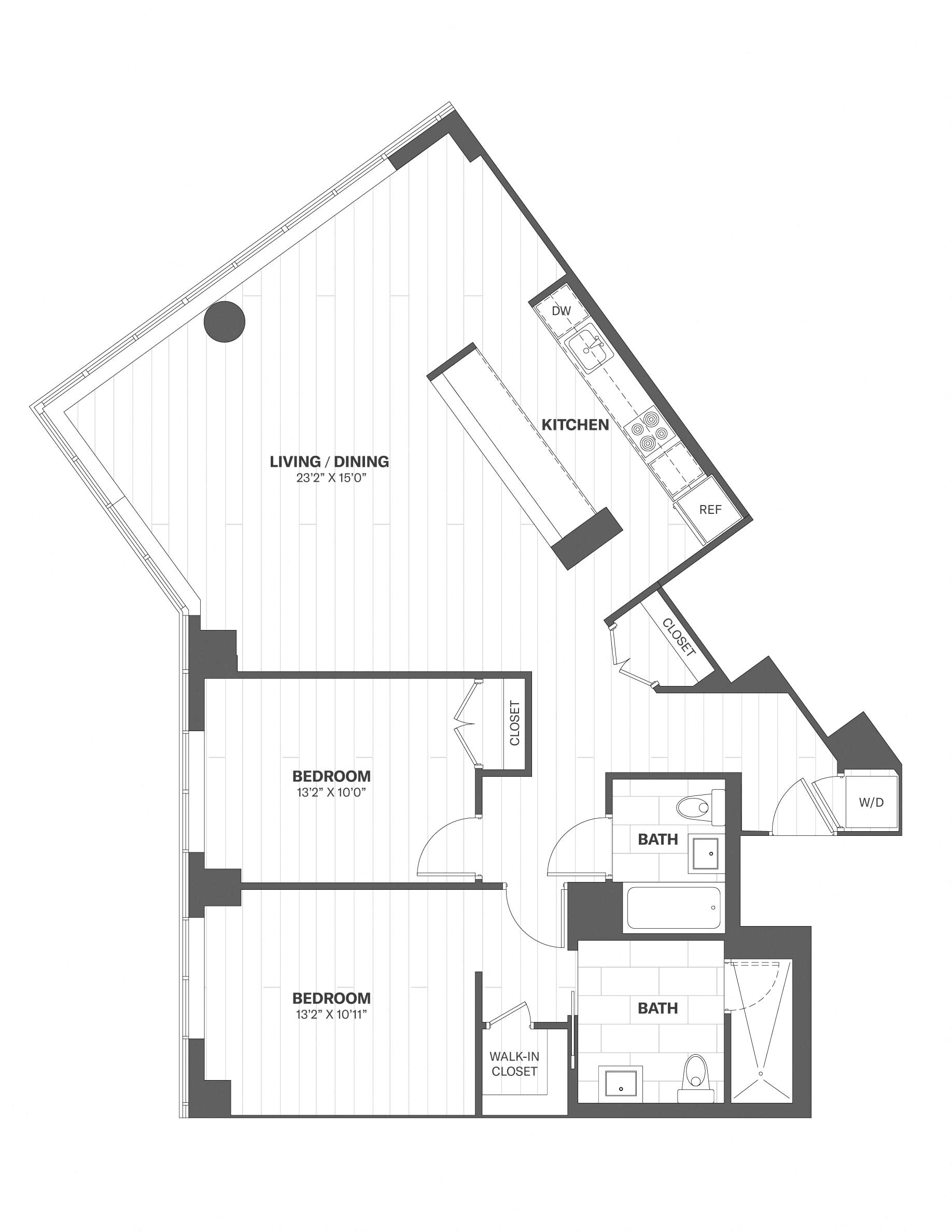 Apartment 3302 floorplan