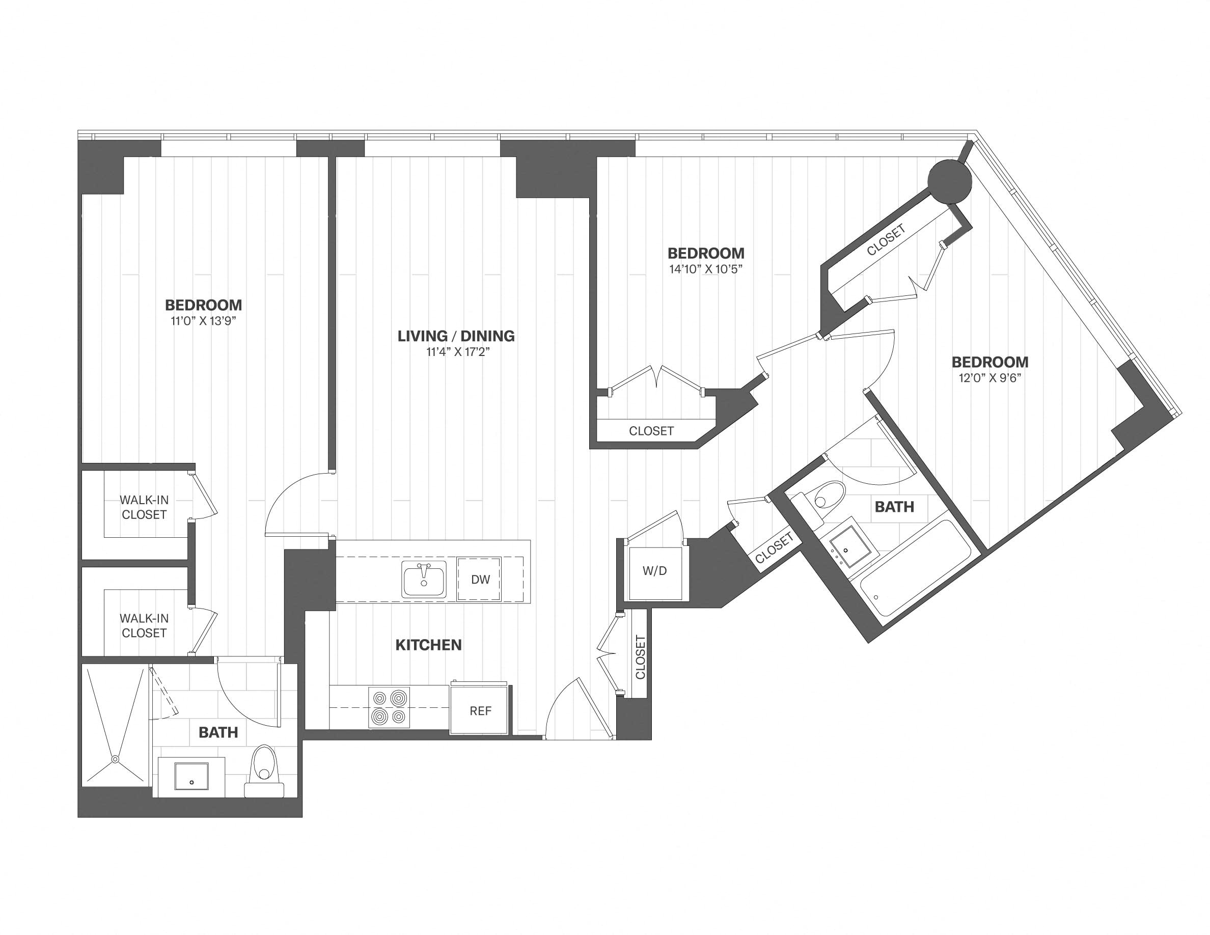 Apartment 1503 floorplan