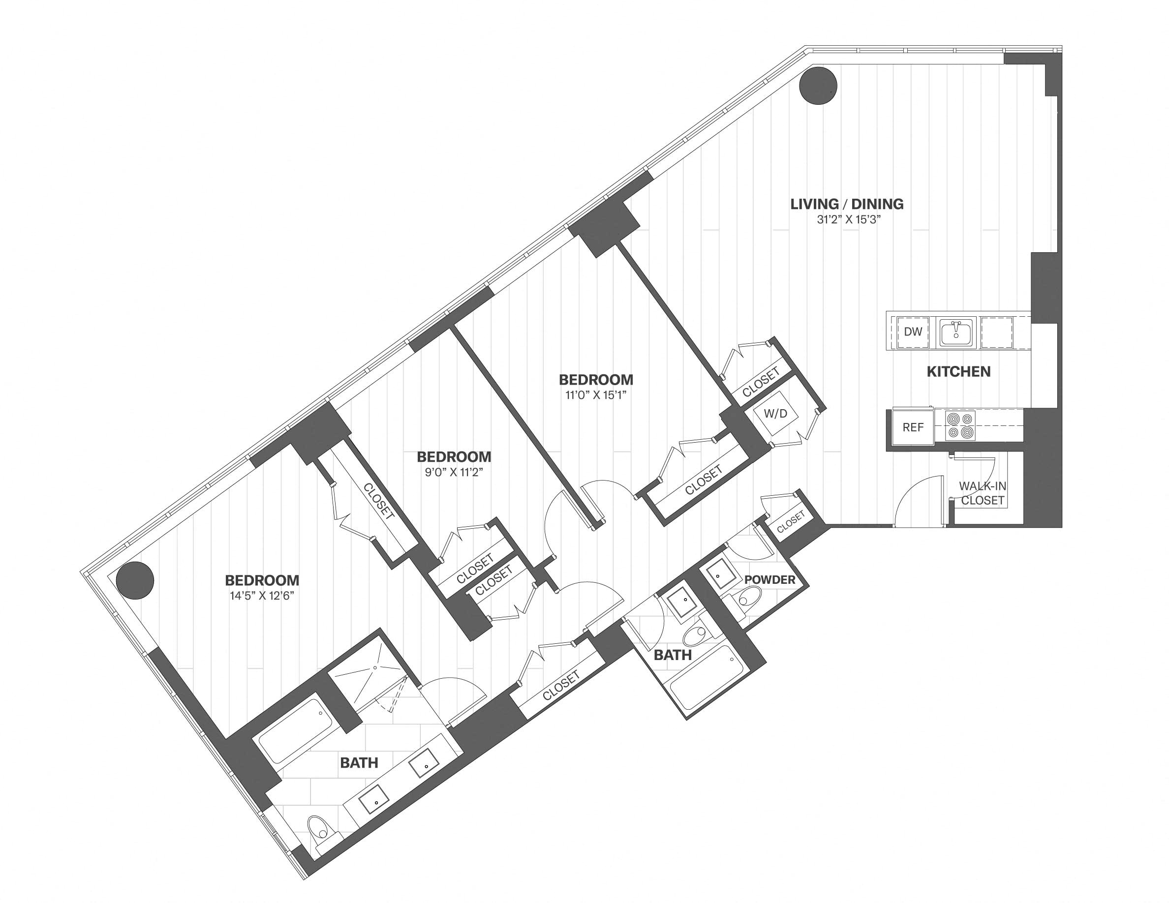 Apartment 2403 floorplan