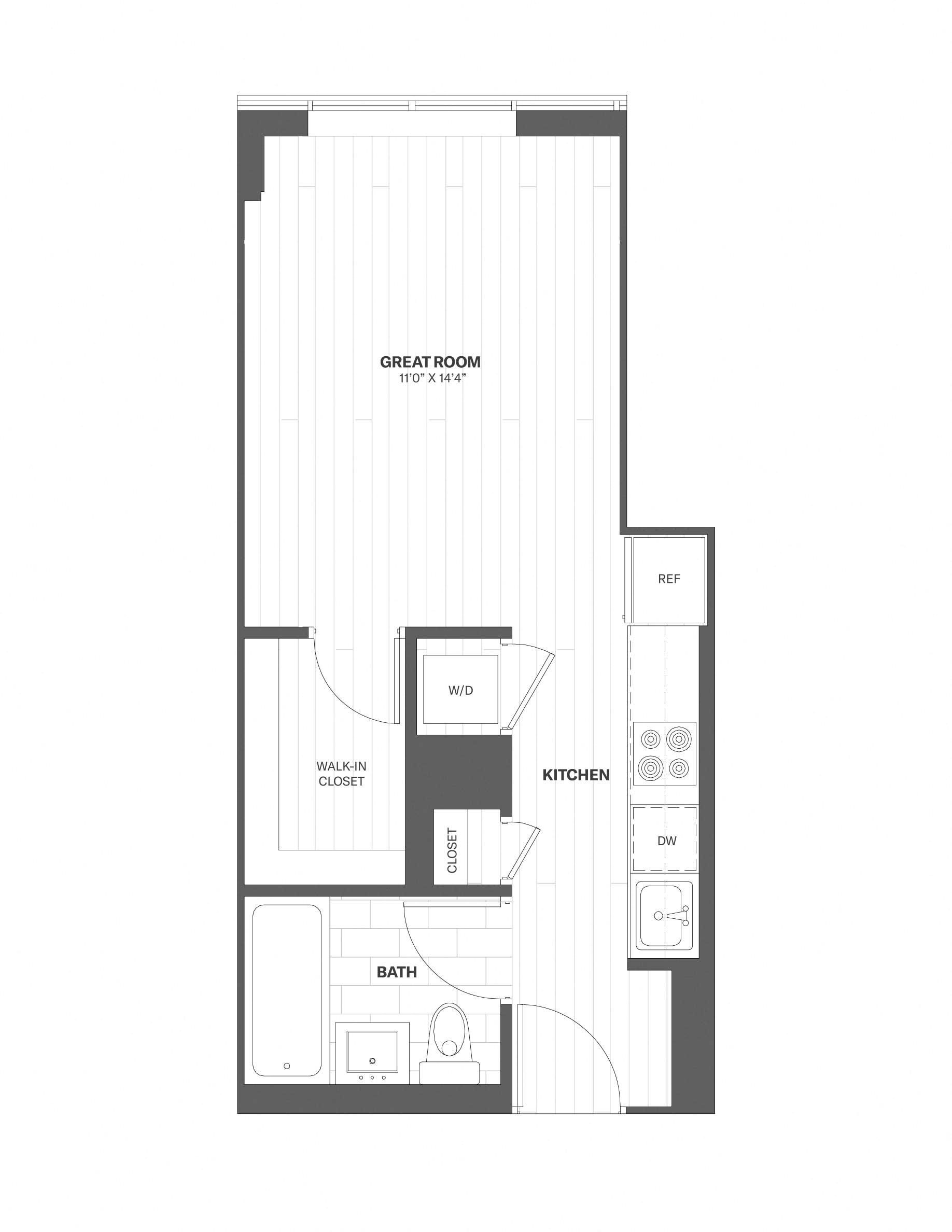 Apartment 1514 floorplan