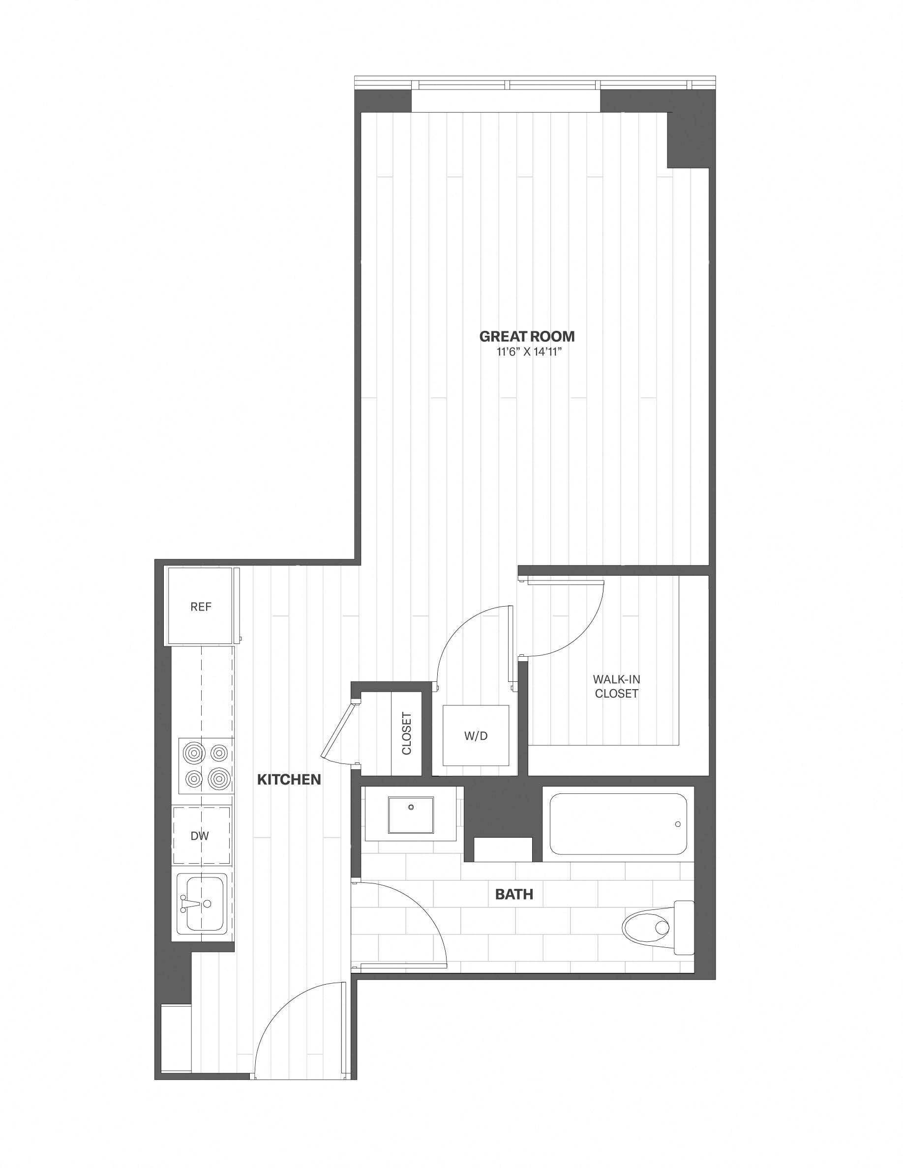 Apartment 1413 floorplan