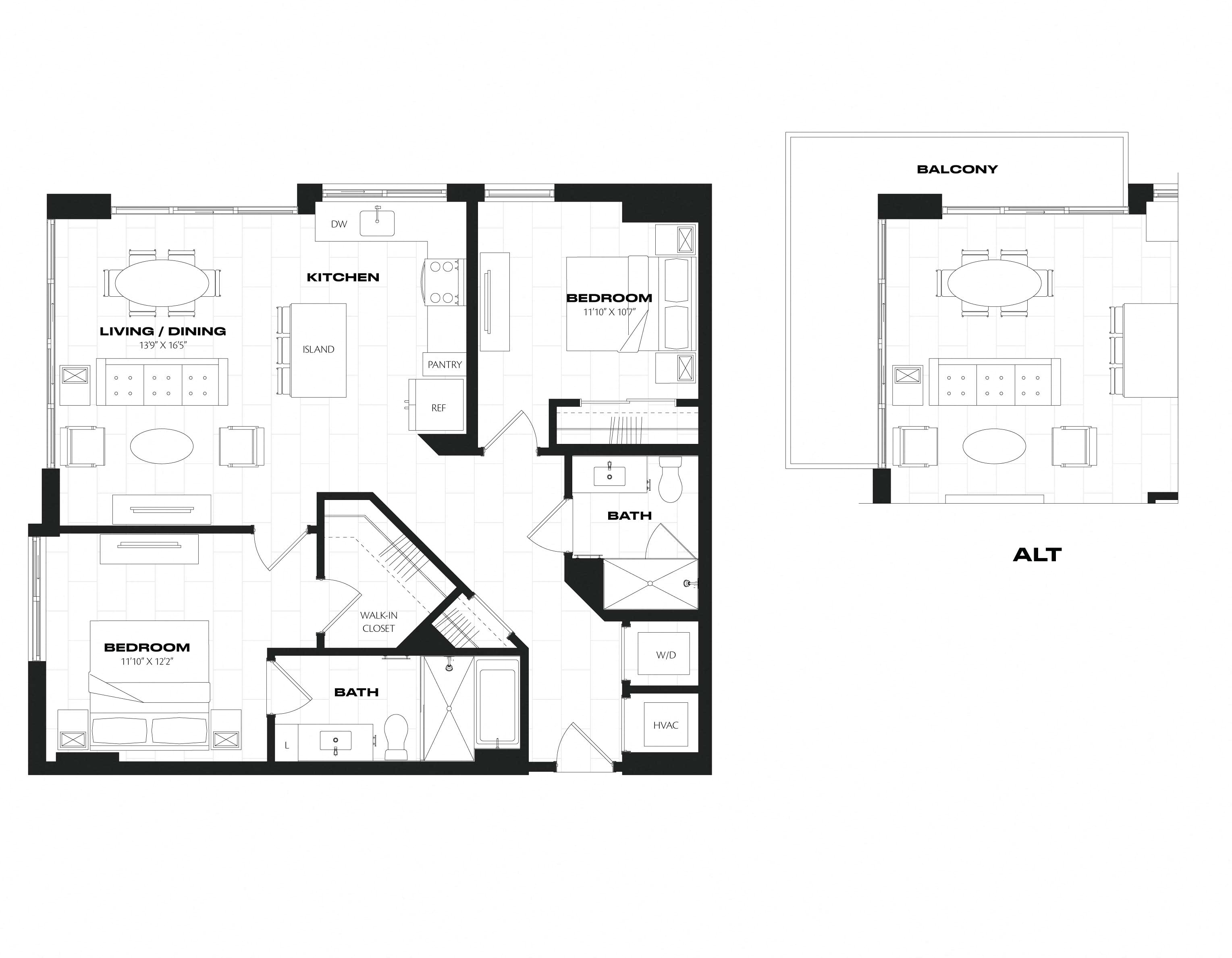Apartment 1232 floorplan