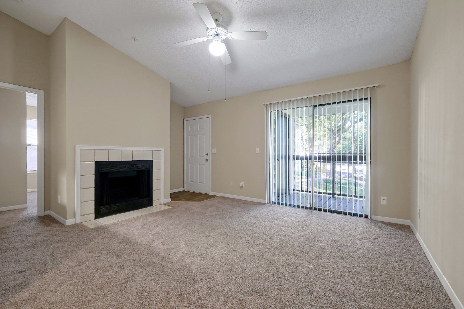 fireplace in living room