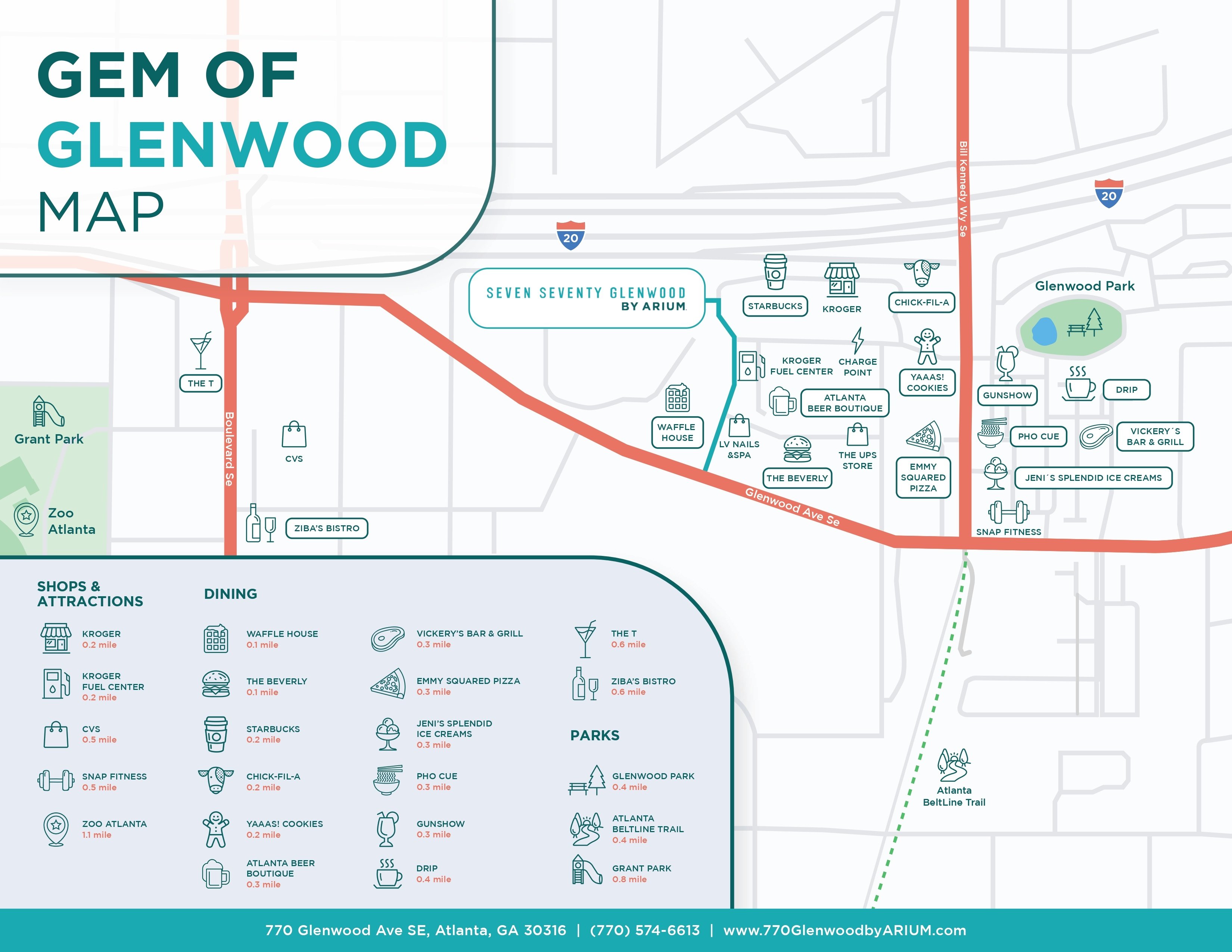 Gem of Glenwood map