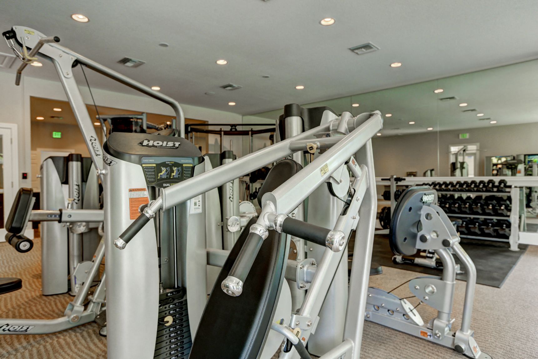 upgraded fitness center