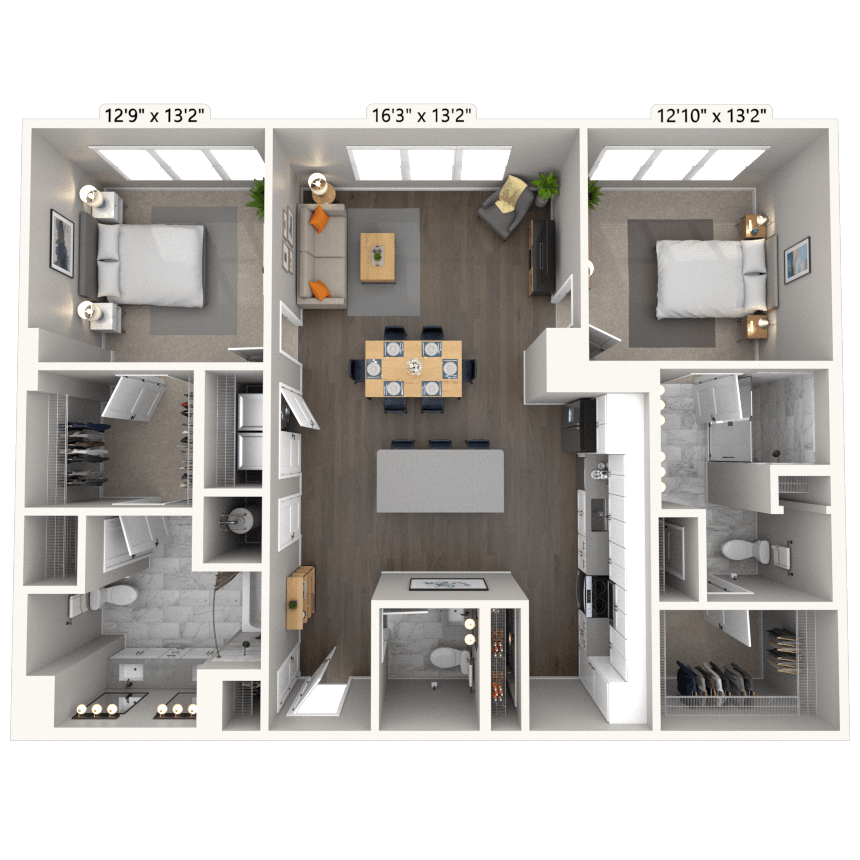 Floorplan image of unit B-103