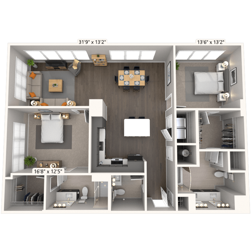 Floorplan image of unit A-108