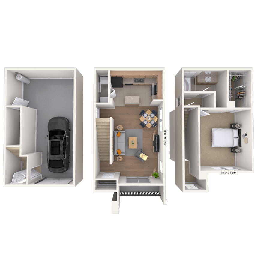Floorplan image of unit 2035