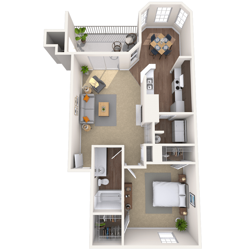 Floorplan image of unit 322