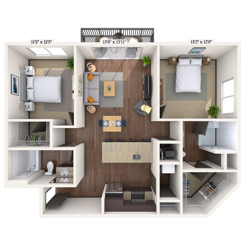 Floorplan image of unit II 465