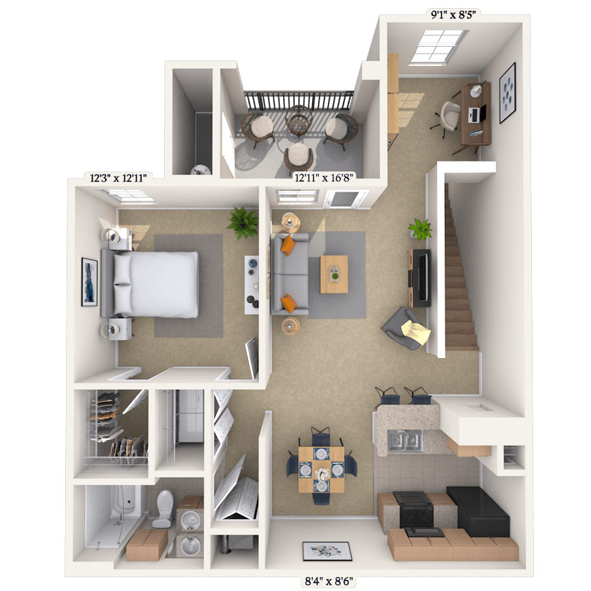 Floorplan image of unit 0116204