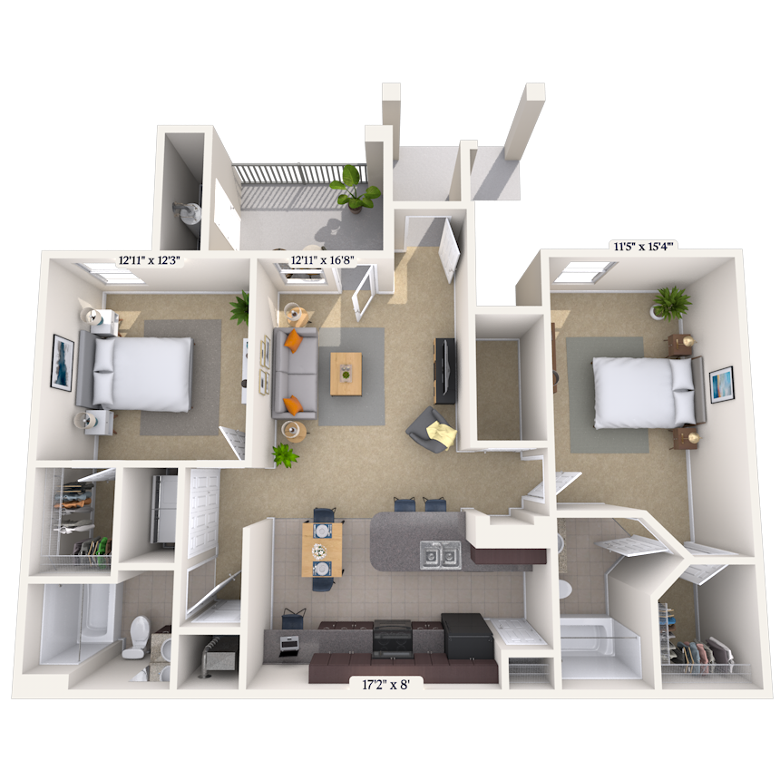 Floorplan image of unit 1010102