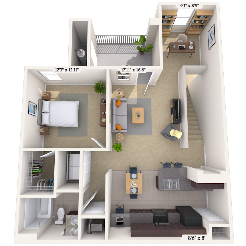 Floorplan image of unit 1212204
