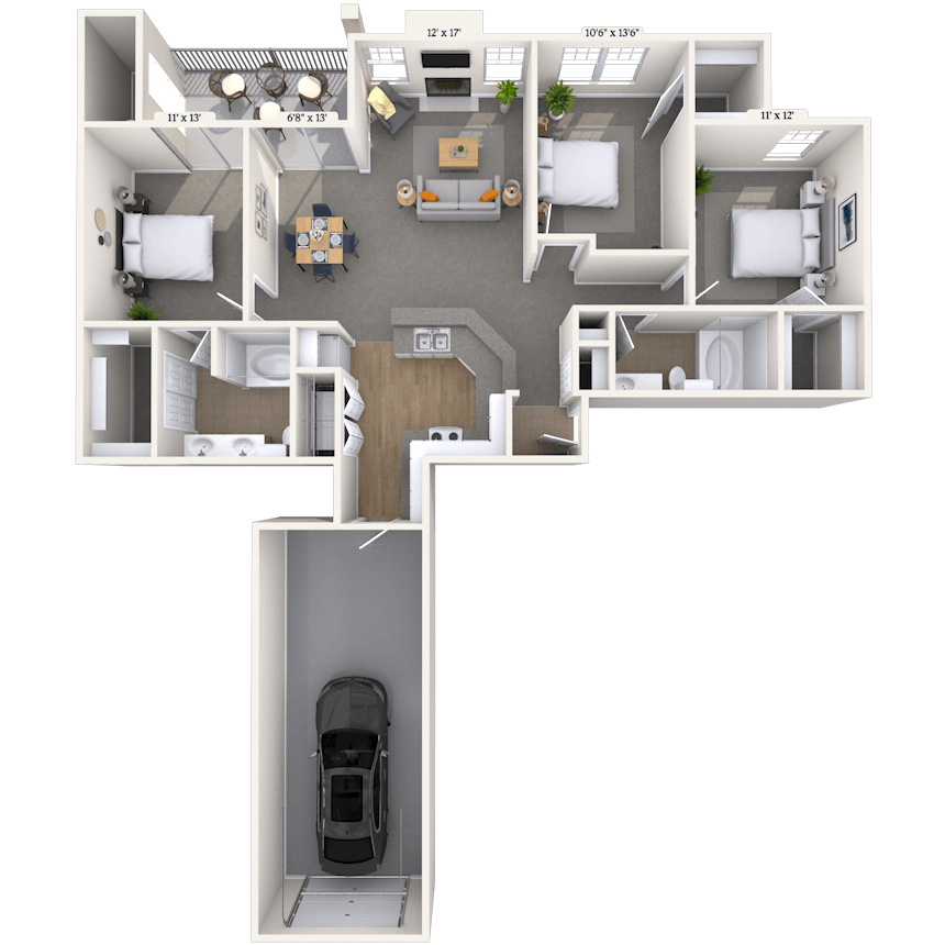 Floorplan image of unit 030333