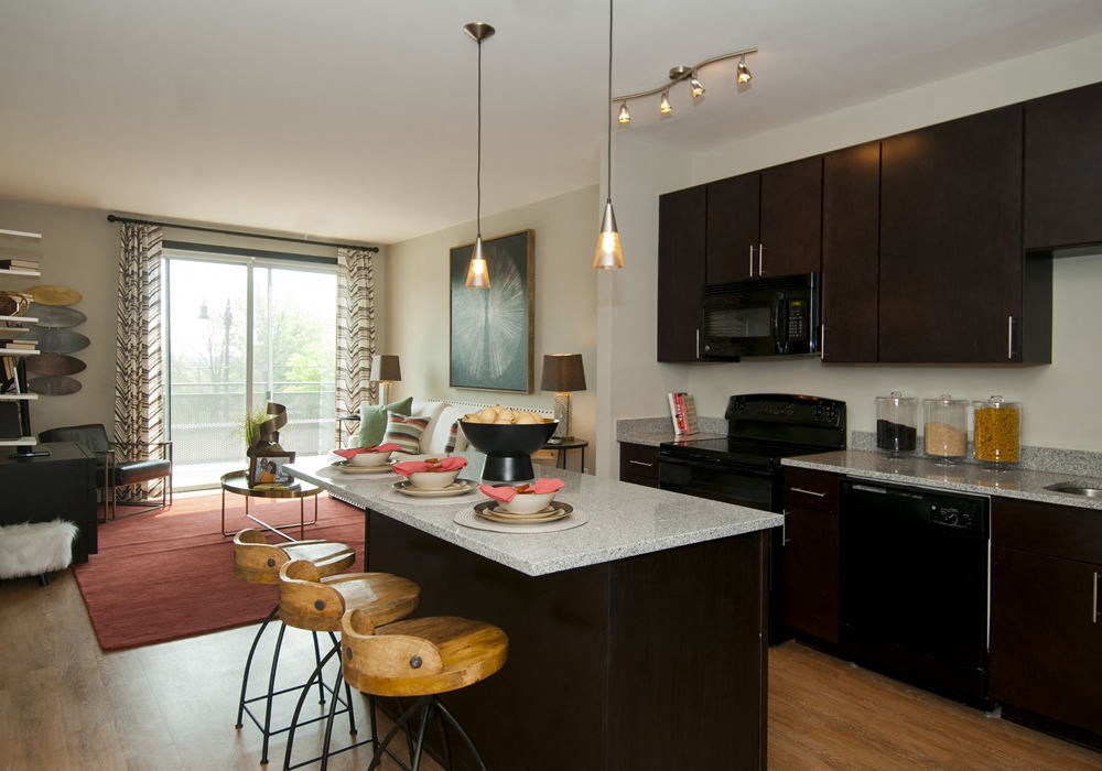 Sleek plank flooring