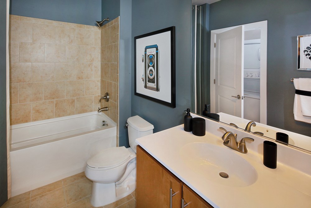 Plush Bathrooms With Granite or Quartz Counters