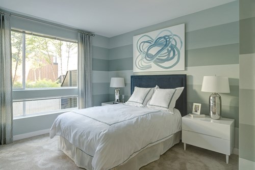 Large bedrooms and oversized windows