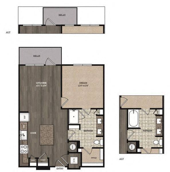 Apartment Floor Plans - The Marling