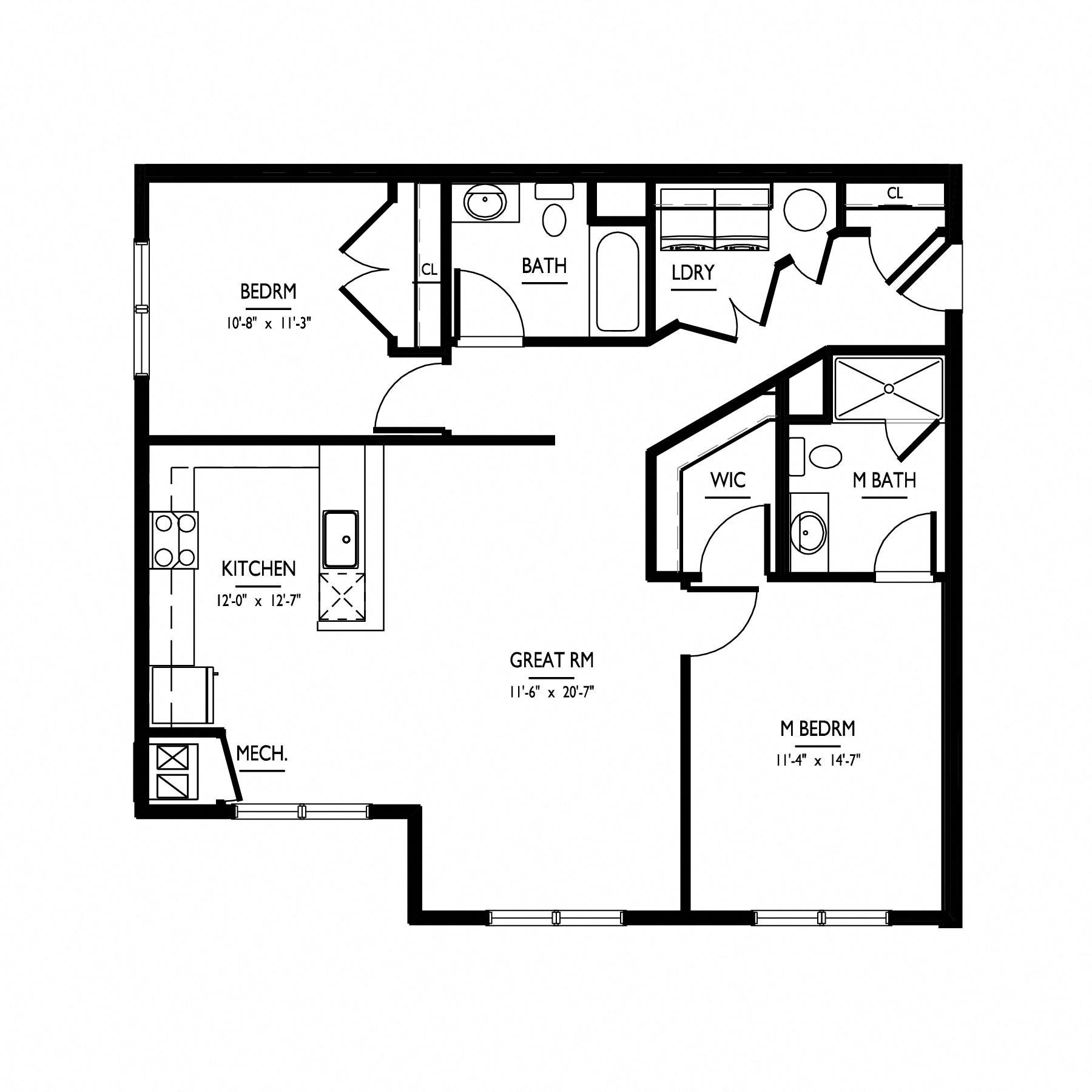 floorplan of apartment 0309