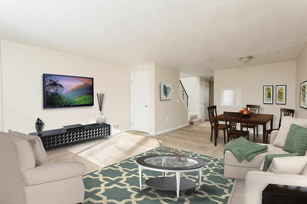 Willowbrooke Apartments & Townhomes Two BR, 1.5 BA Townhome 1,000 sq