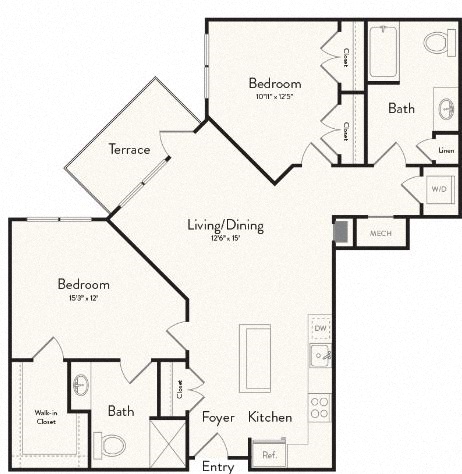 Floor plan layout diagram