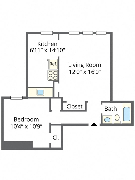 Floor Plans for Terrace Apartments located in Philadelphia