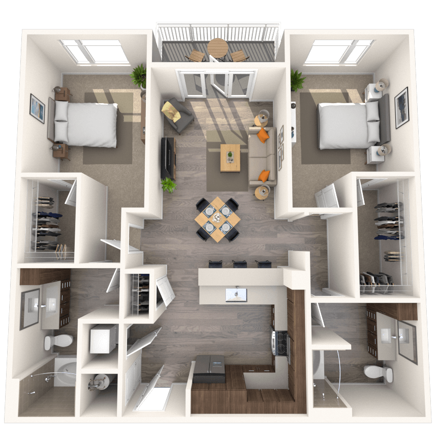 Floorplan image of unit 323