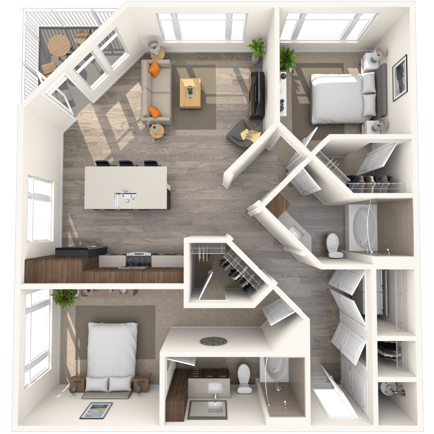 Floorplan image of unit 328