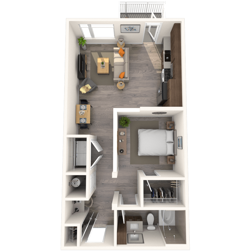 Floorplan image of unit 514