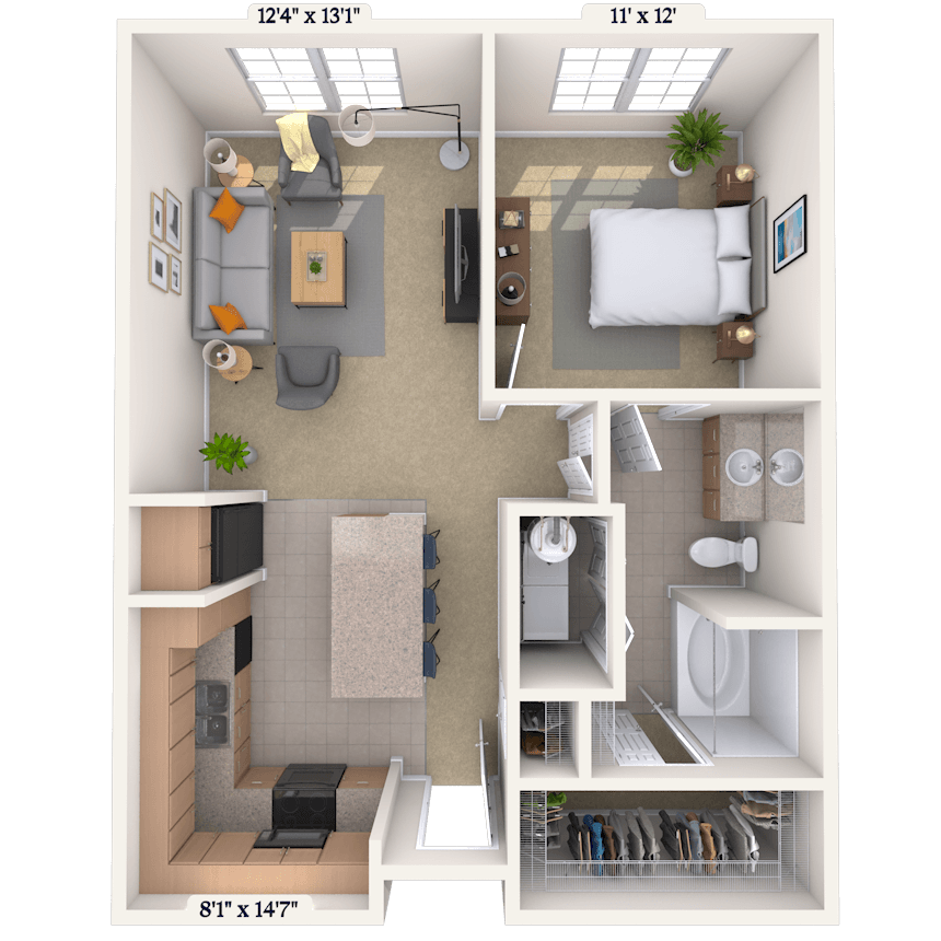 Floorplan image of unit I 1247
