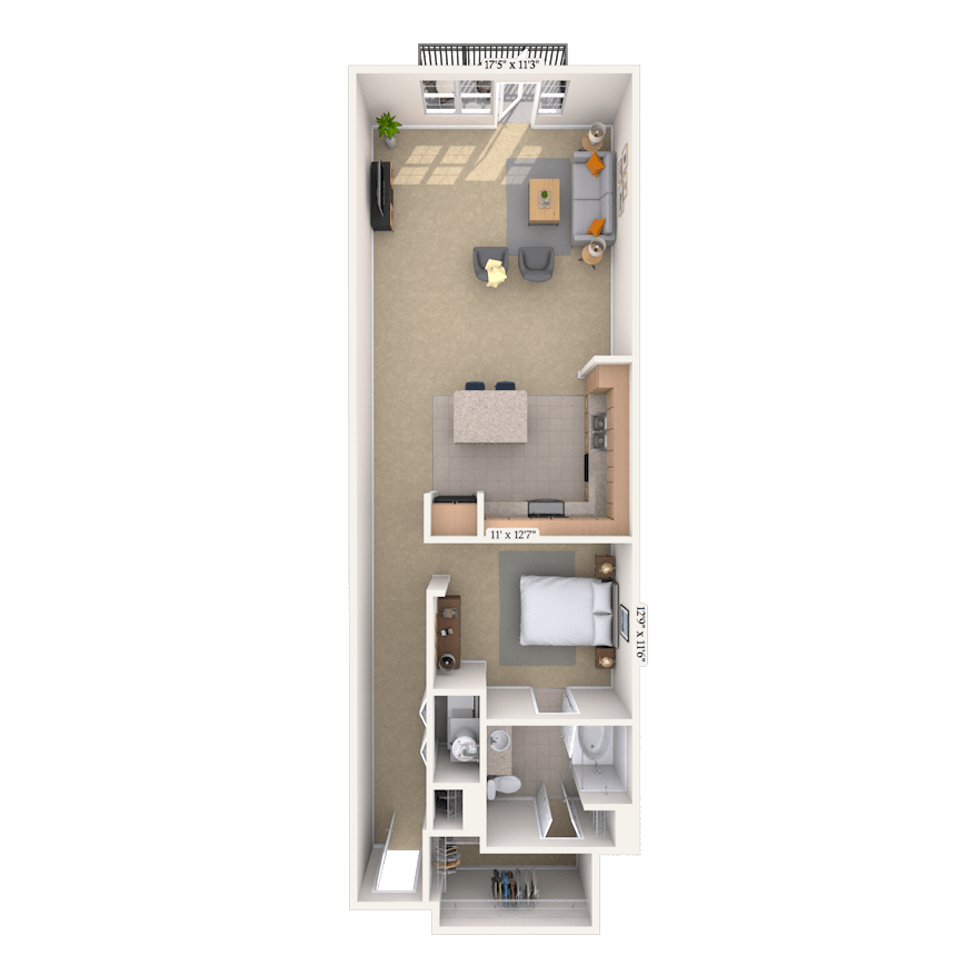 Floorplan image of unit I 1372