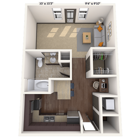 Floorplan image of unit III 011123