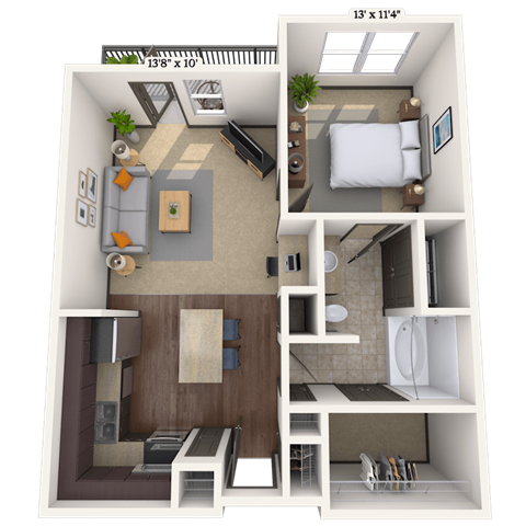 Floorplan image of unit III 012475