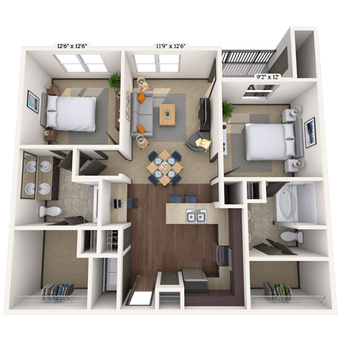 Floorplan image of unit III 011211