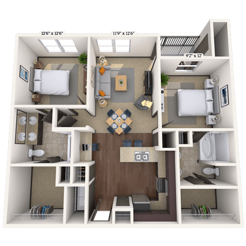 Floorplan image of unit III 011411