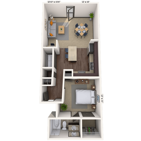 Floorplan image of unit III 011339