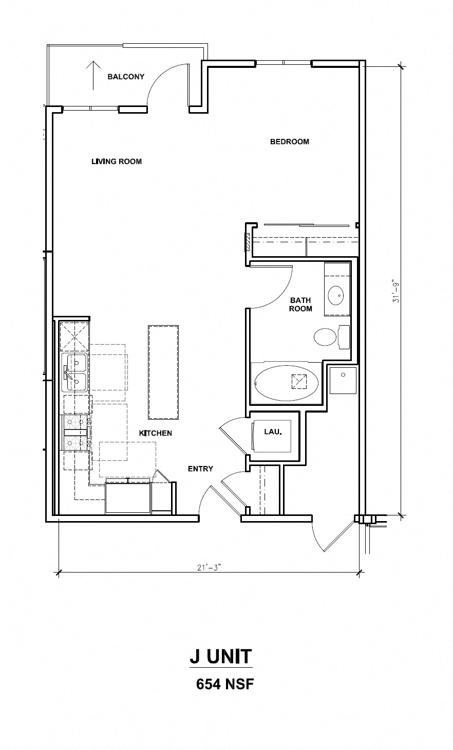 Mira, J Unit, 0X1, 654 sf Mira, J Unit, 0X1, 654 sf