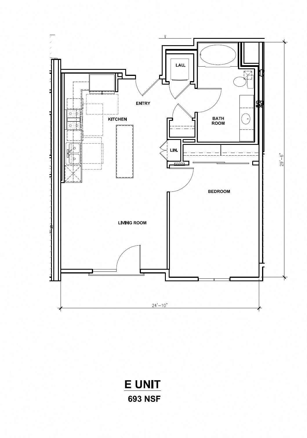Mira, E Unit, 1x1, 693 sf Mira, E Unit, 1x1, 693 sf
