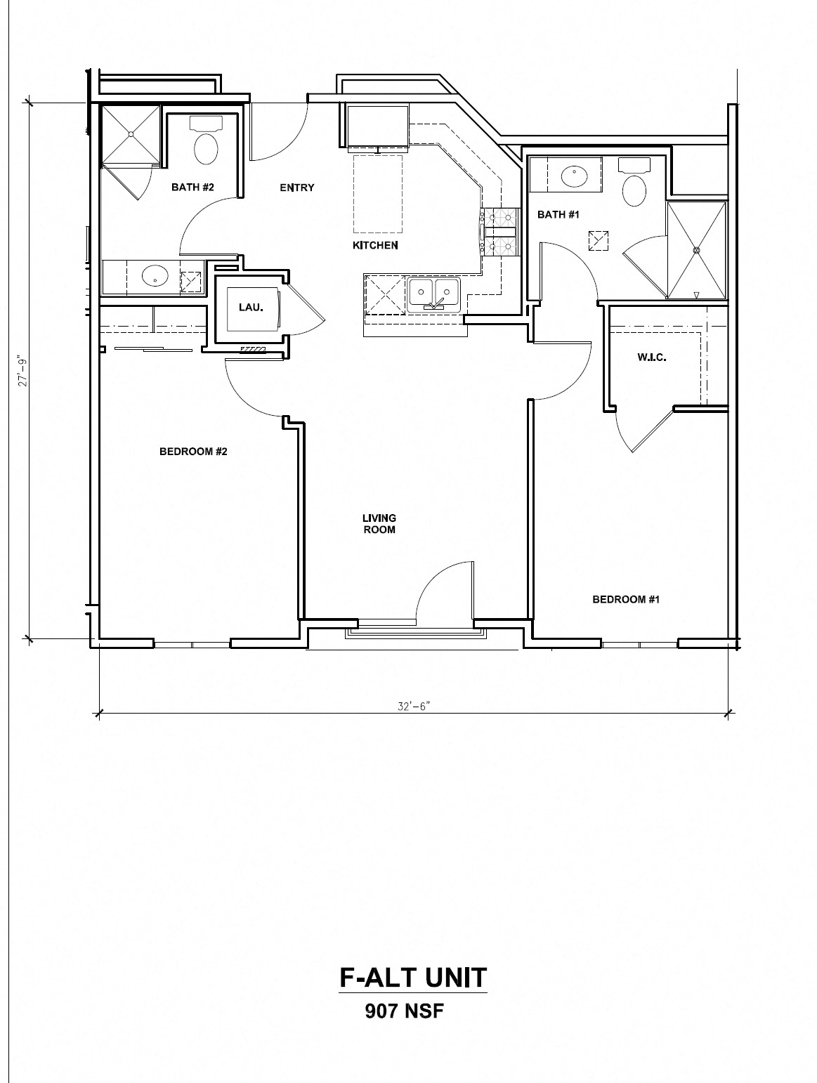 Mira, F-Alt Unit, 2x2, 907 sf Mira, F-Alt Unit, 2x2, 907 sf