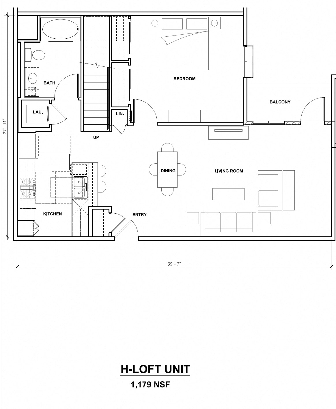 Mira, H-Loft Unit, 1x1, 1179 sf Mira, H-Loft Unit, 1x1, 1179 sf