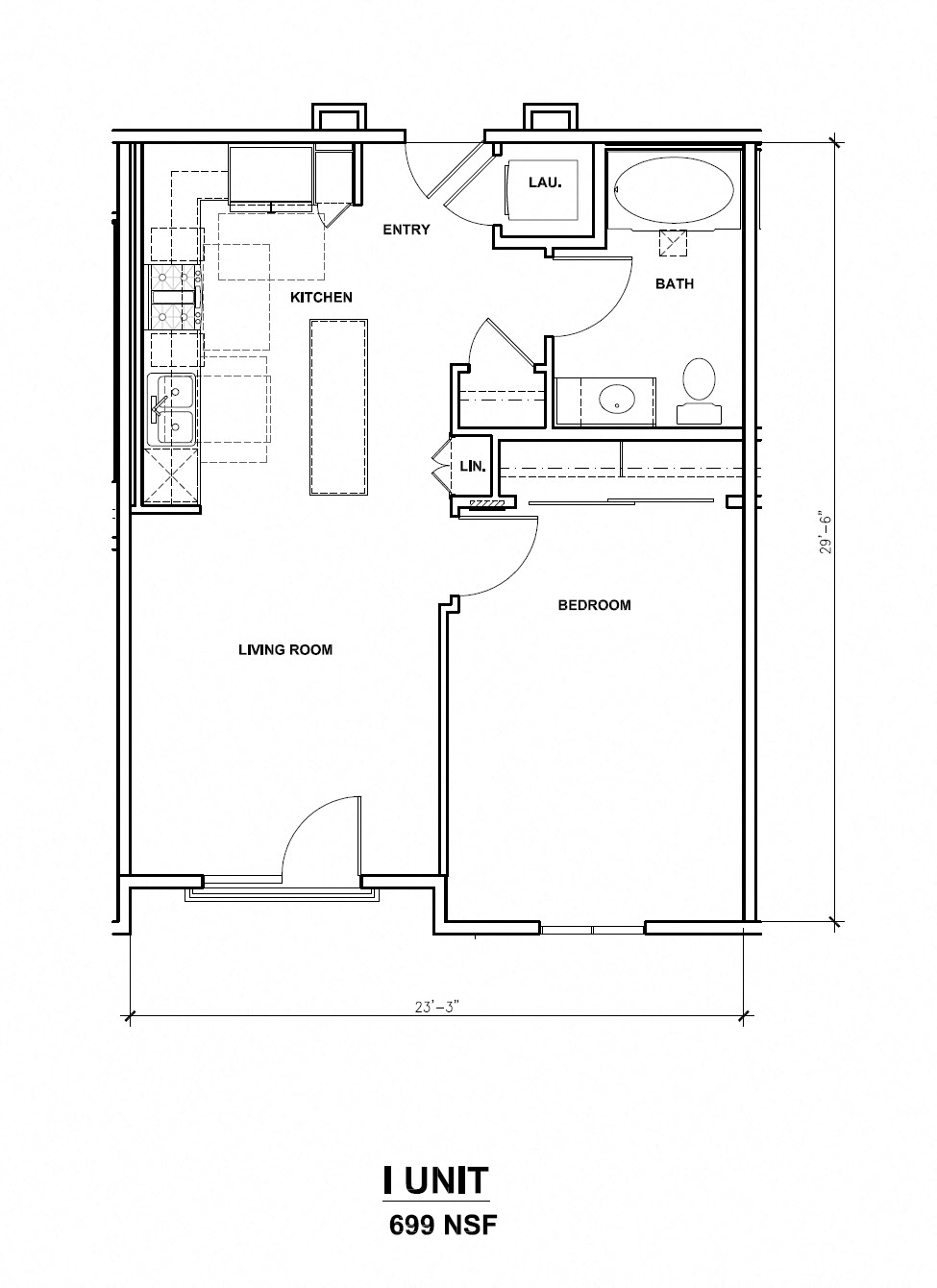 Mira, I Unit, 1x1, 699 sf Mira, I Unit, 1x1, 699 sf