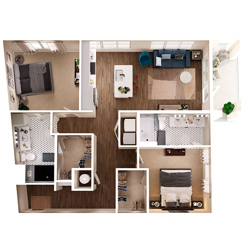 Floor Plan B6B Layout