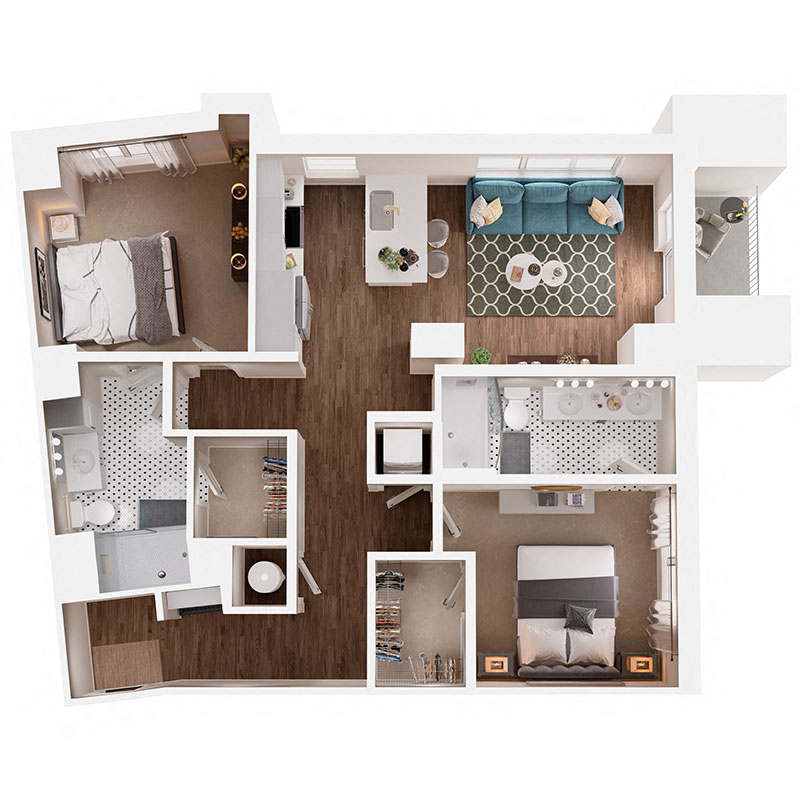 Floor Plan B6B1 Layout