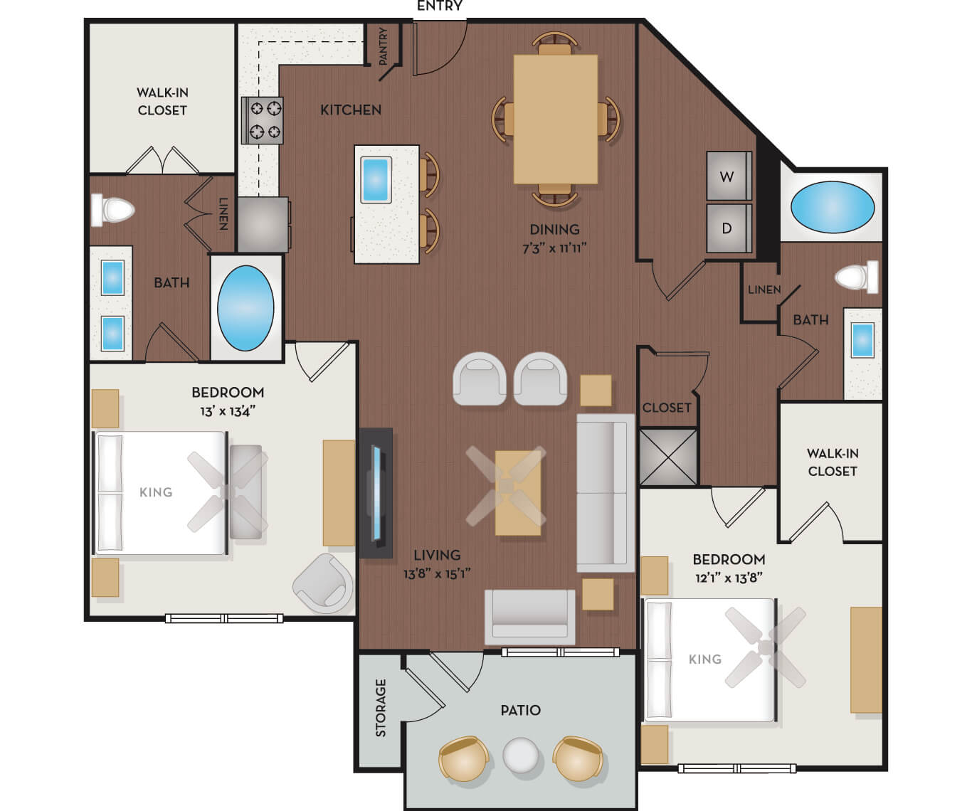 Rutland I, II, III & IV Floor Plan