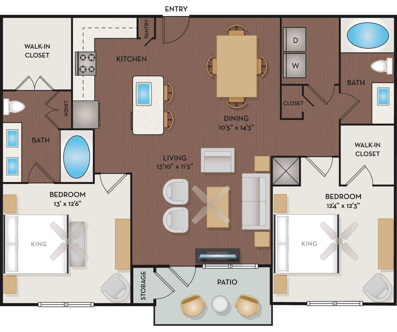Rutland I, II, III & IV Floor Plan