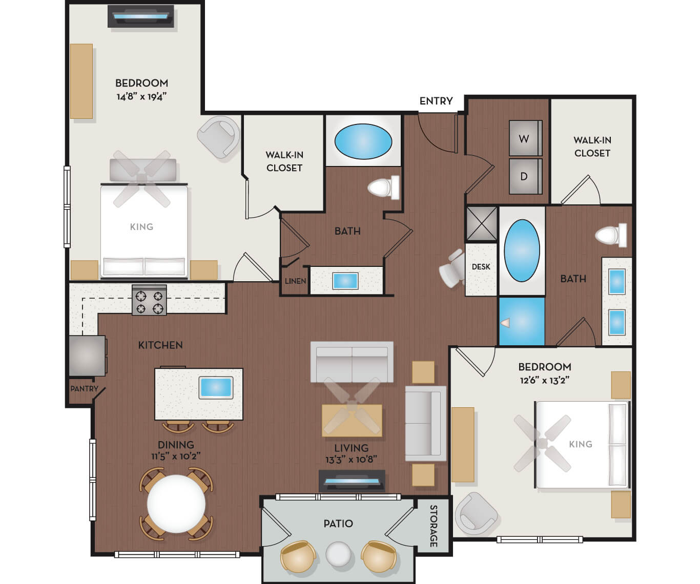 Ashland/Kaplan I, II, III & IV Floor Plan