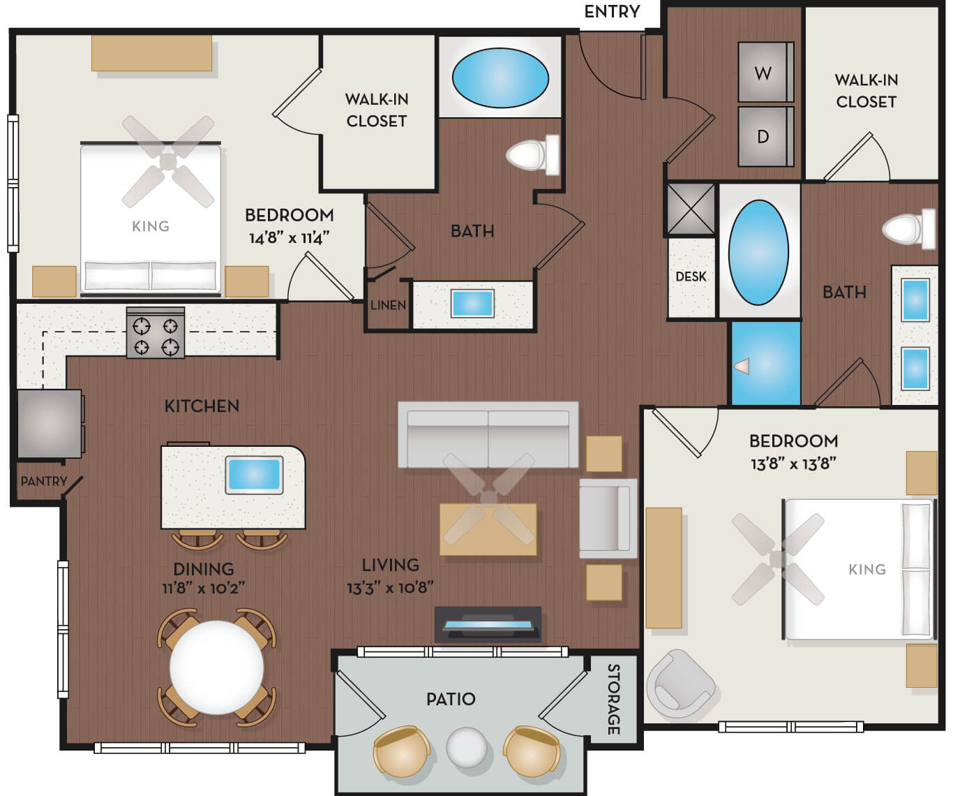 Ashland/Kaplan I, II, III & IV Floor Plan